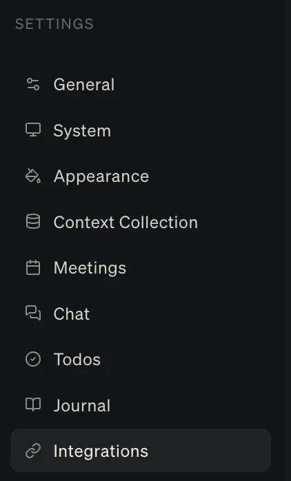 Gathering context and integrations screenshot 3
